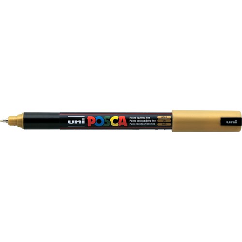 UNI POSCA PAINT MARKER PC-1MR Ultra Fine 0.7mm Gold